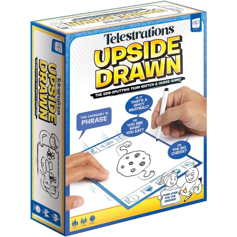 3/$77❤️Telestrations Upside-Drawn Sketch and Guess Hilarious Family Party Game